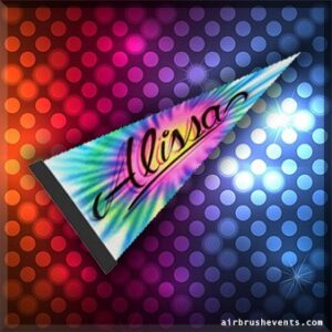 Custom Airbrush Banner Party Favors