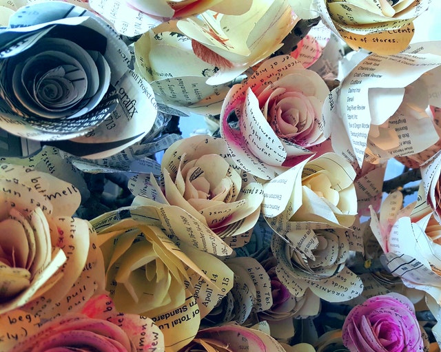 Paper flowers for children's party decorations