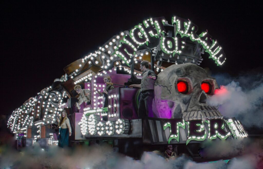 Scary looking halloween train - Halloween Party theme