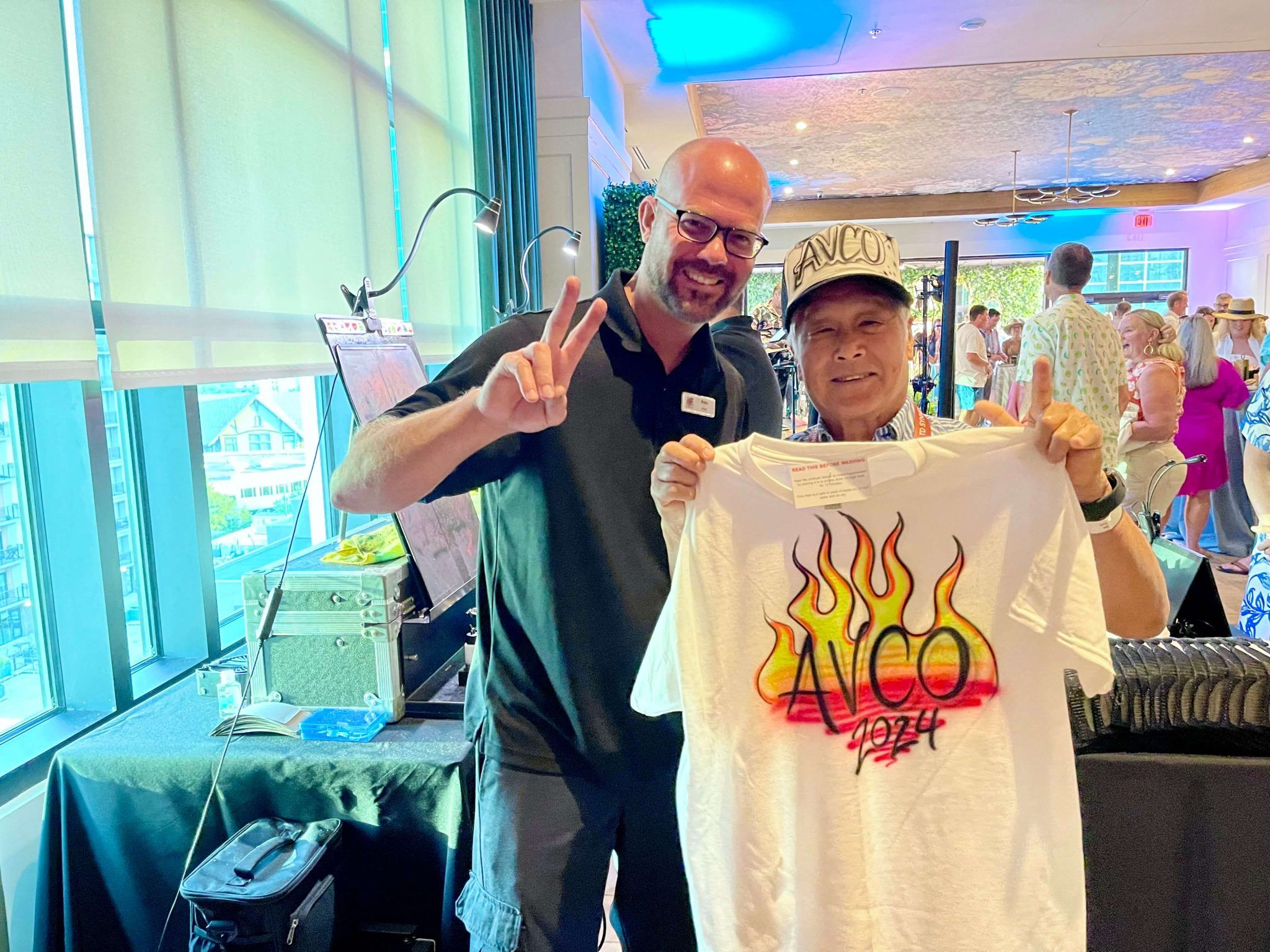 Men with Airbrushed T Shirt