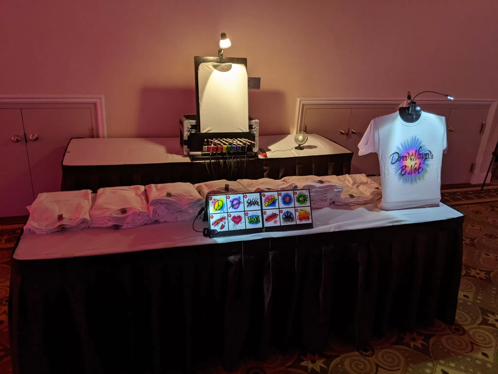 Learn how to set up your event table to accommodate guests and your needs as an artist.